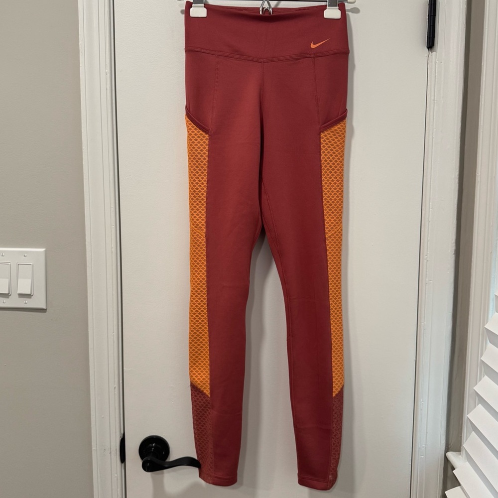 Nike Therma-Fit Leggings‎ - Rust Red